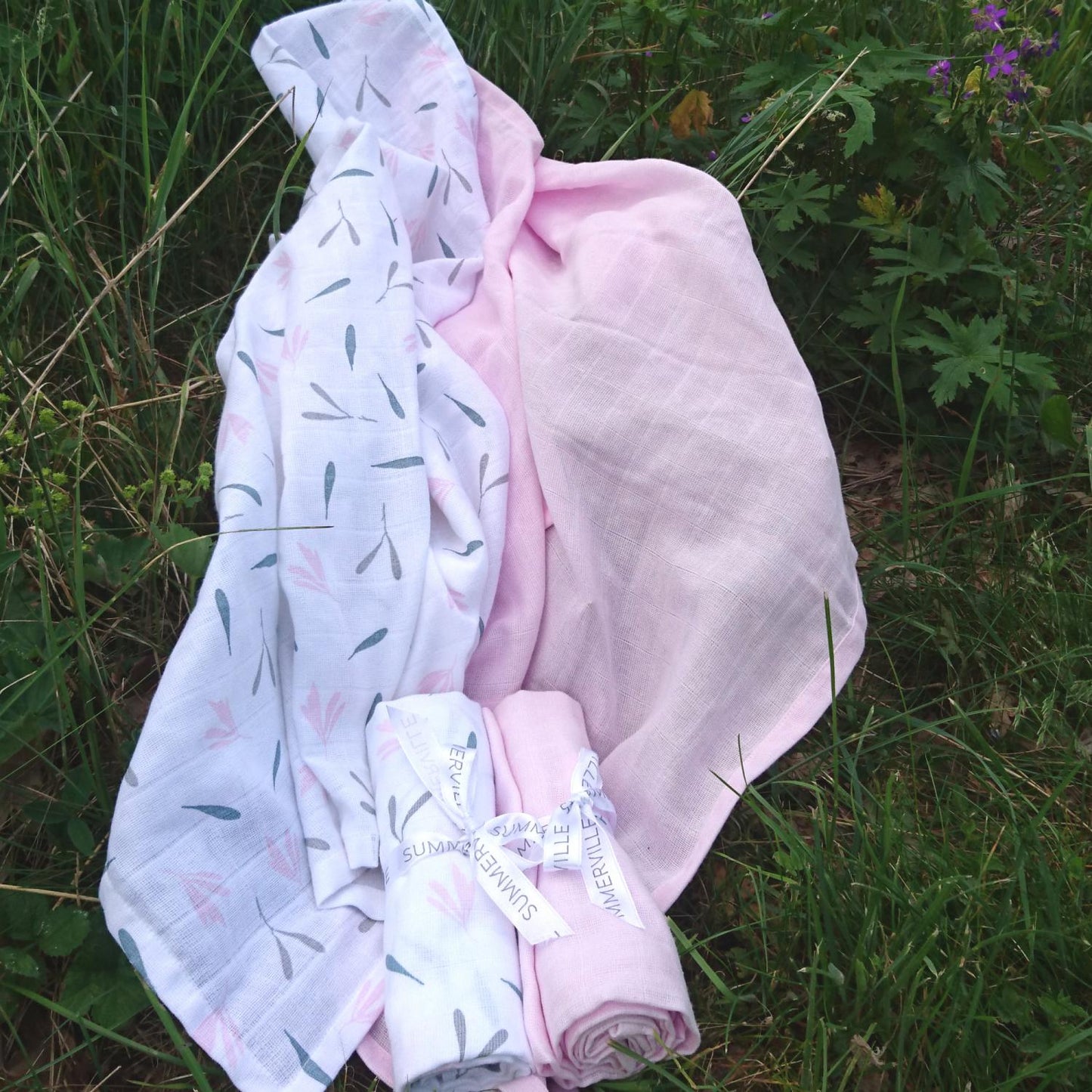 Organic Cotton Muslin Mergs - 2pcs.