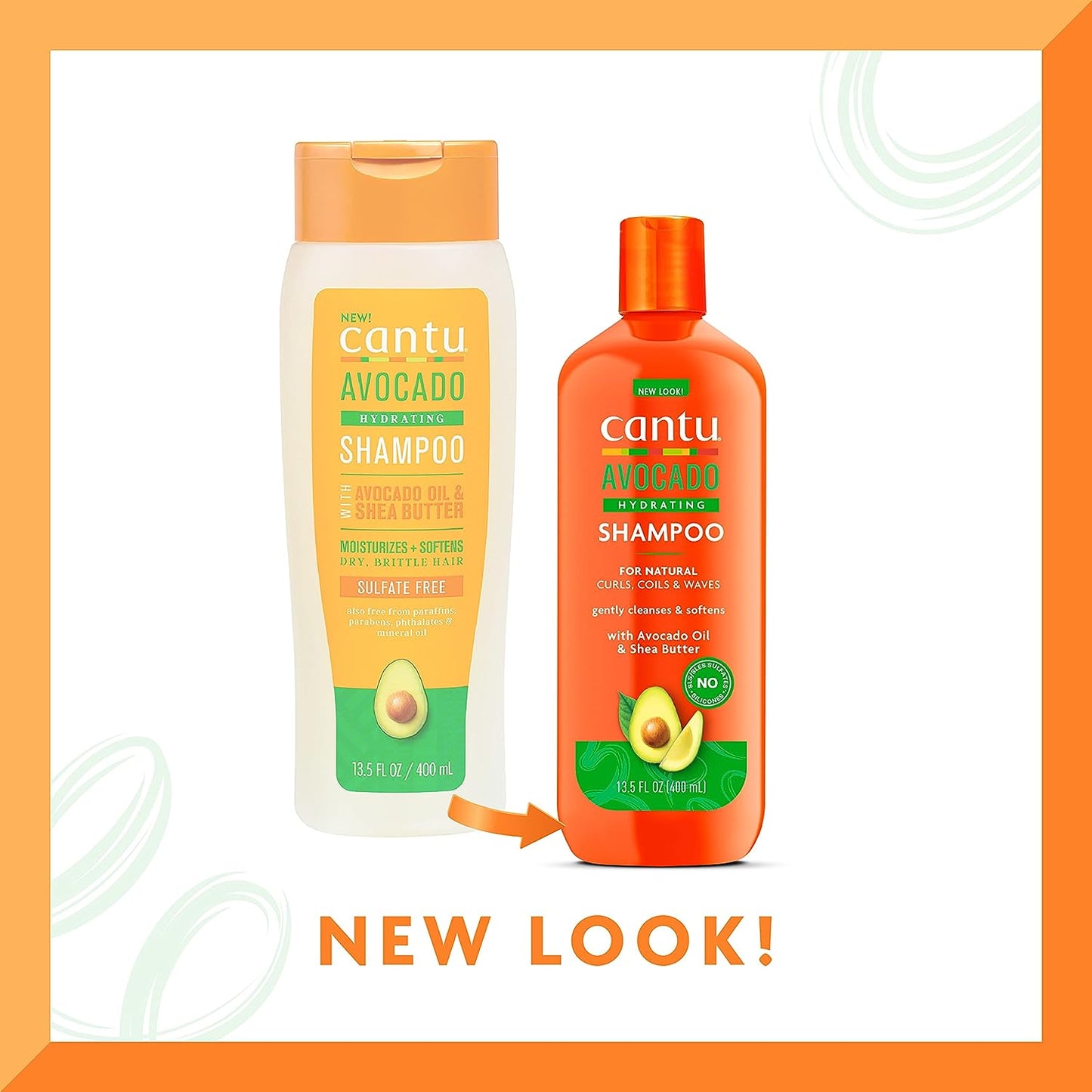 Cantu Drėkinantis Šampūnas su Avokadu ir tauktmedžio sviestu - 400ml