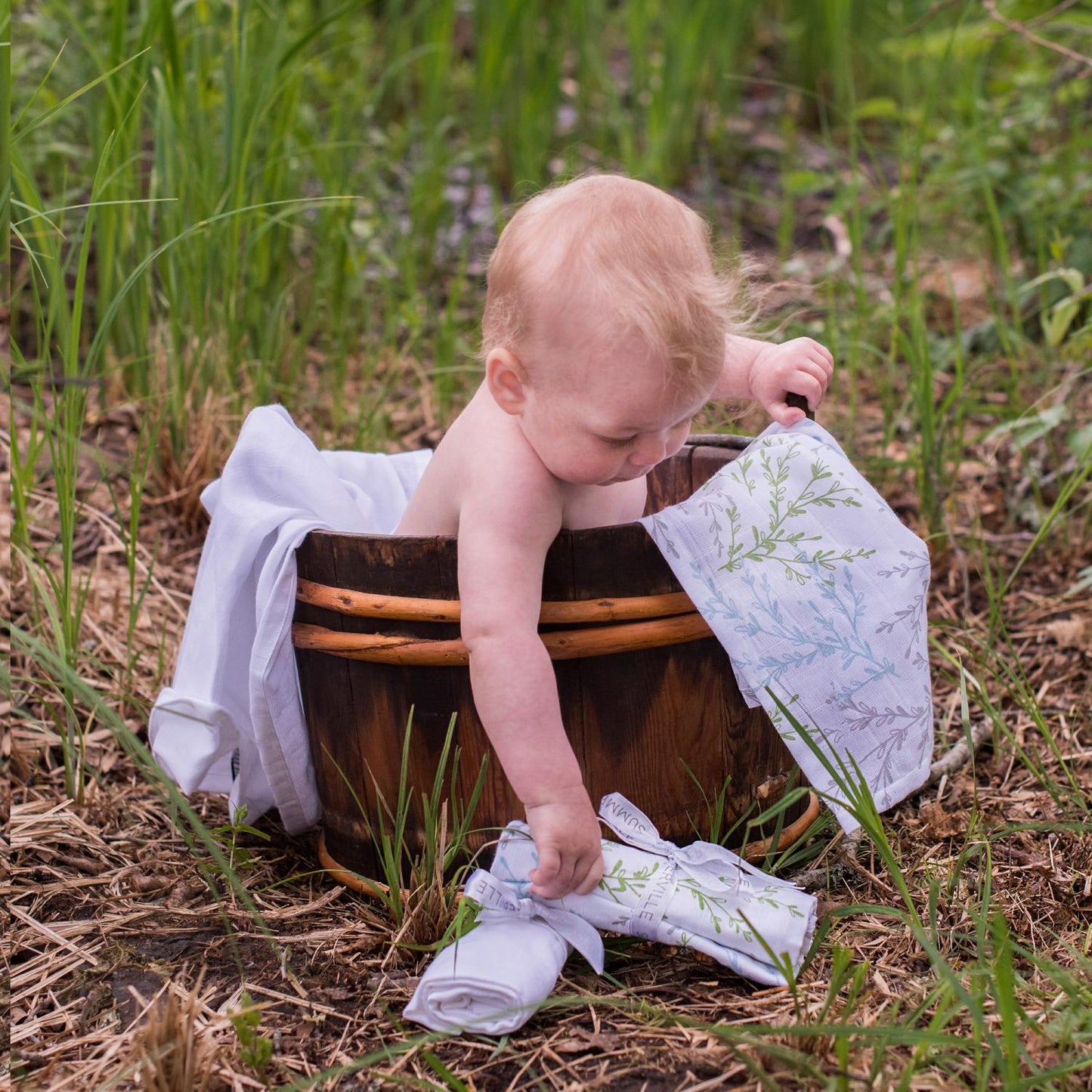 Organic Cotton Muslin Mergs - 2pcs.