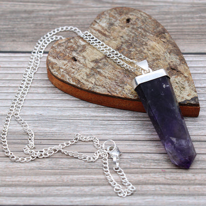 The pendant is amethyst