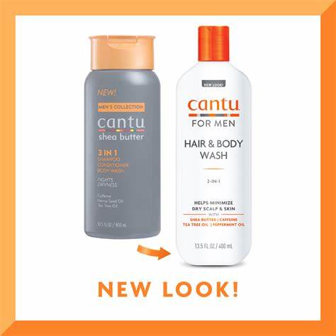 Cantu Men 2in1 veido ir kūno prausiklis - 400ml