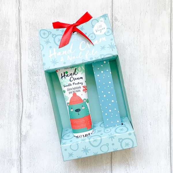 Rankų kremas ir vienkartinė dildė - žiemos rinkinys