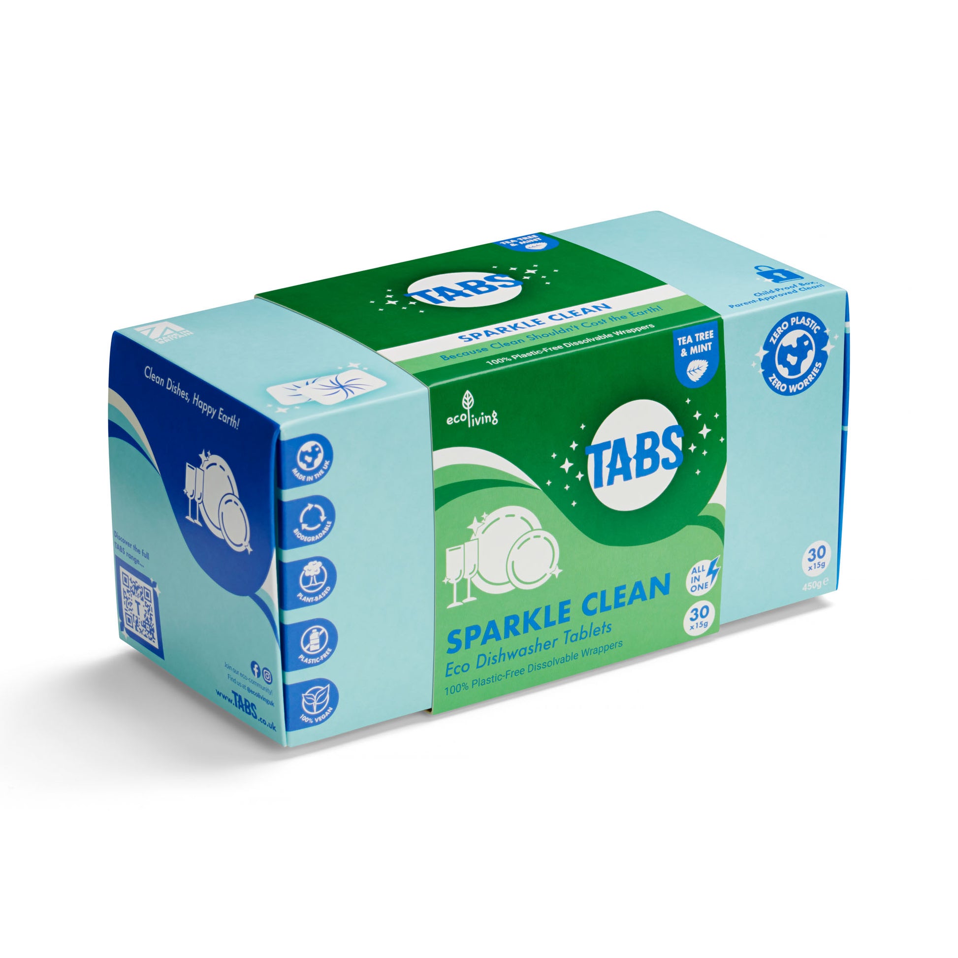 TABS All-in-one ekologiškos indaplovės tabletės
