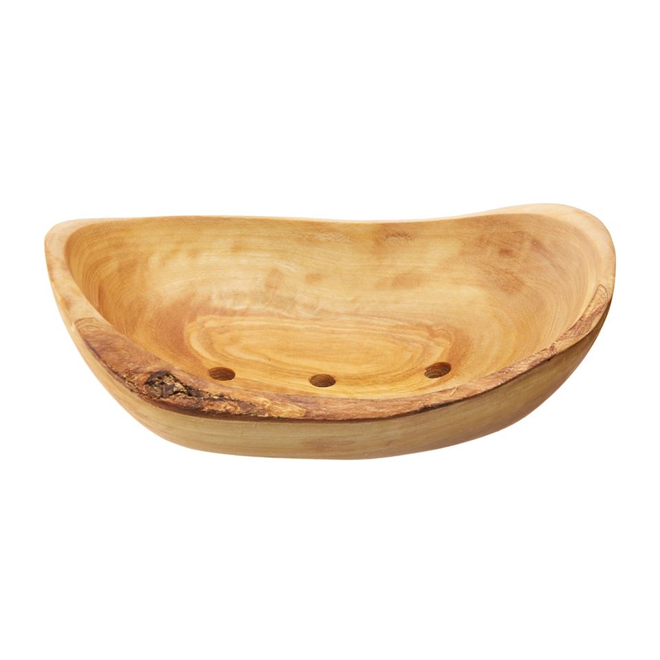 Handmade olive soap holder