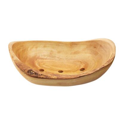 Handmade olive soap holder