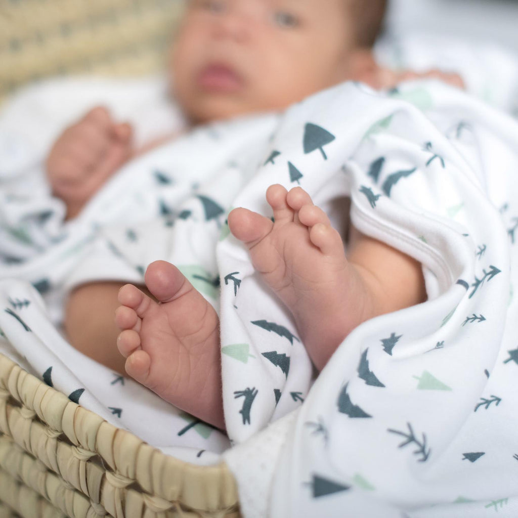 Organinės medvilnės užklotas kūdikiui